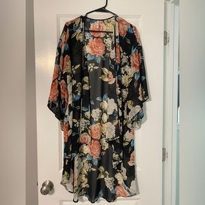 Kimono, floral, summer cover up